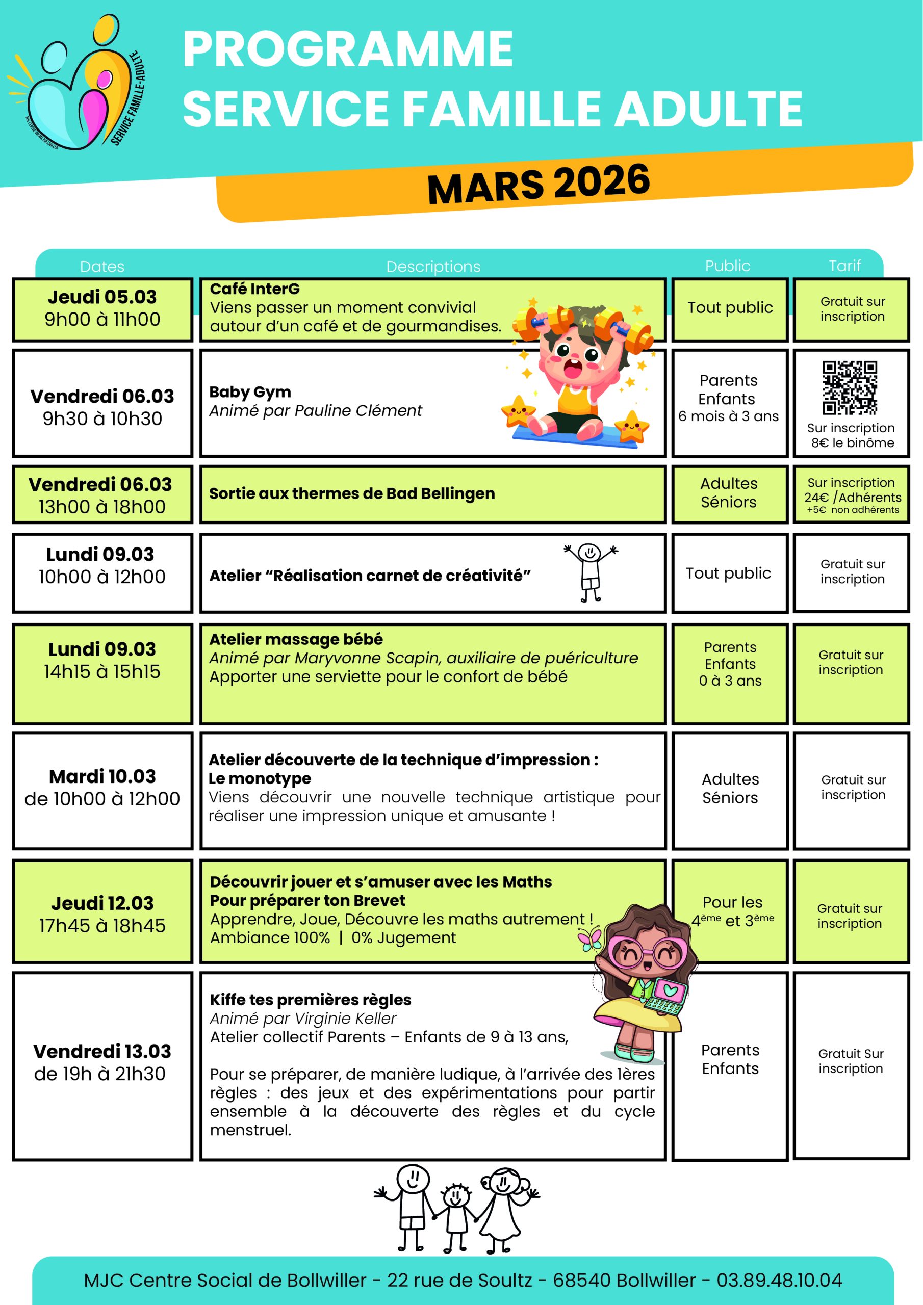 Programme Service Famille Adulte